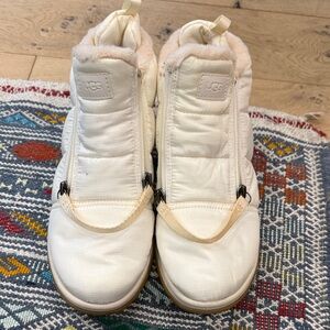 UGG Cream Quilted Boots